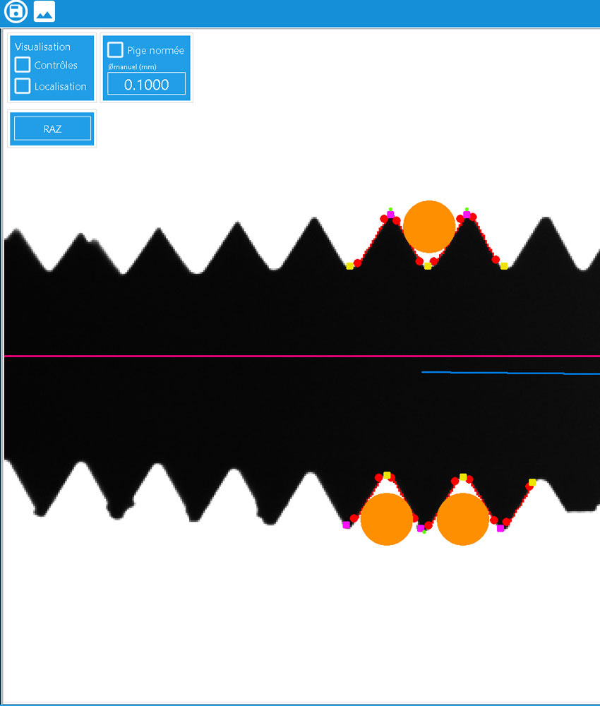 Messung von Uhrwerkhähnen mit QMTProjector-100